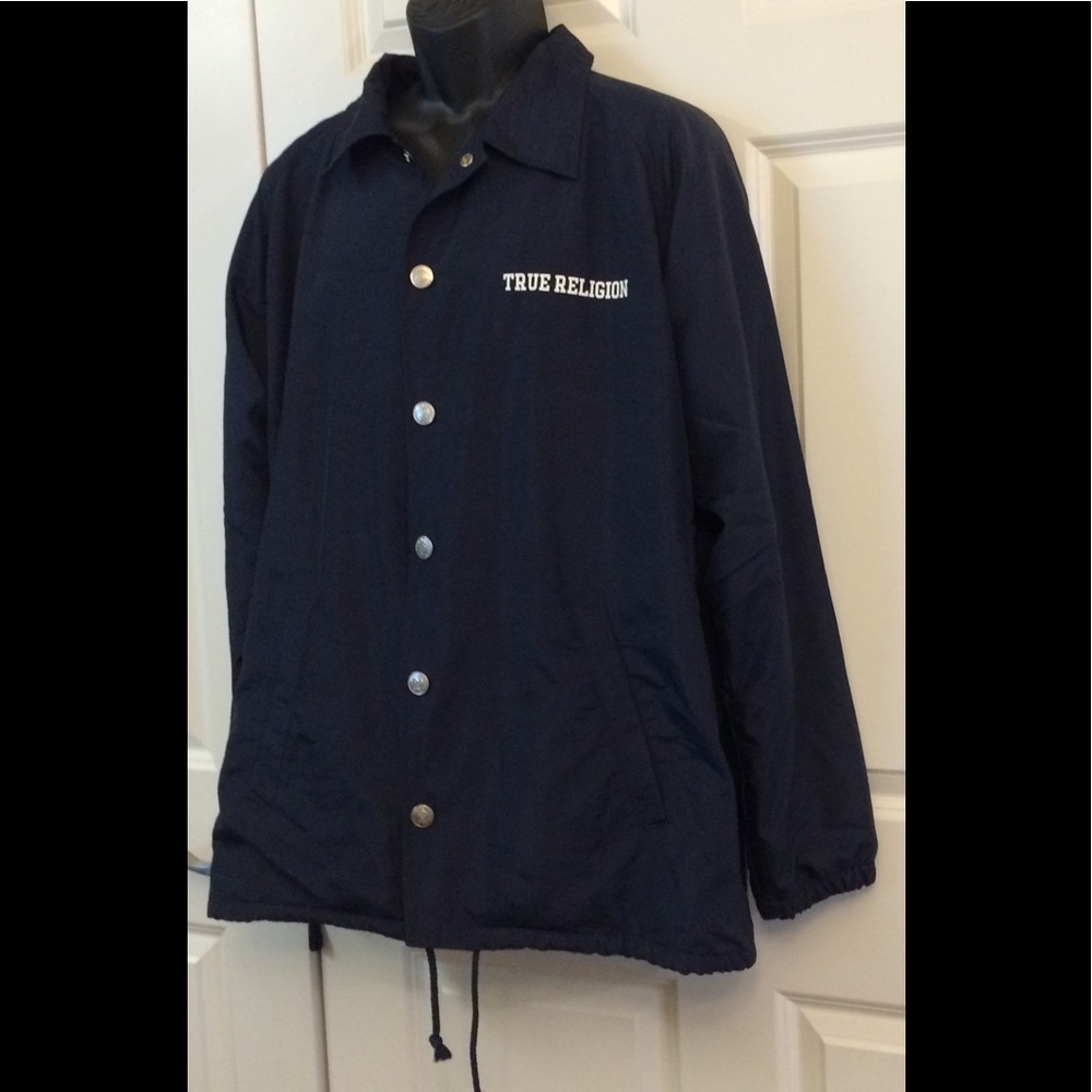 Men’s True Religion Coaching Jacket Size 2 XL